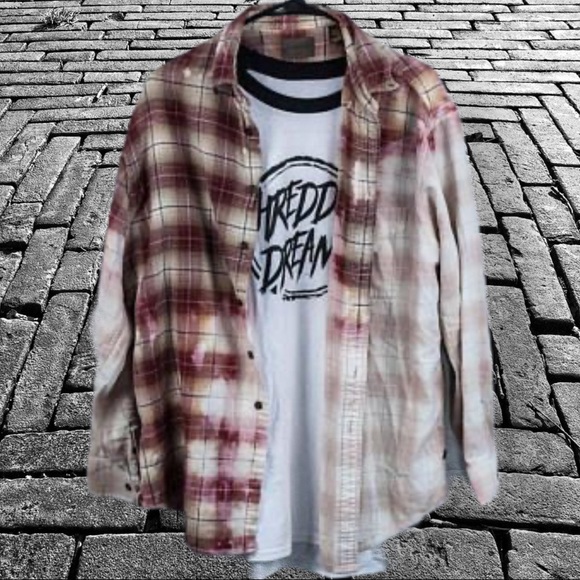 grunge flannel button down plaid shirt 🔥🔥🔥🔥 - Picture 5 of 5